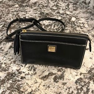 Dooney and Bourke Black Saffiano Leather Gingy Crossbody